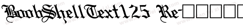 BoobShellText125 Re字体转换
